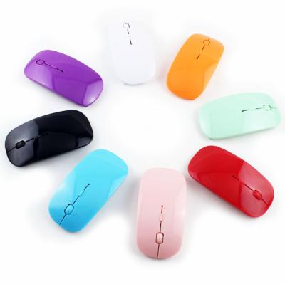 China Hot-selling Ultrathin Slim Fashion Desktop Wireless Mouse For PC Laptop 2.4GHz for sale