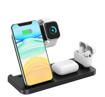 China Charging Dock Stand for Airpod 18W Foldable Fast Wireless Charging Station 4 in 1 Qi Wireless Charger for iPhone Galaxy Airpods New for sale