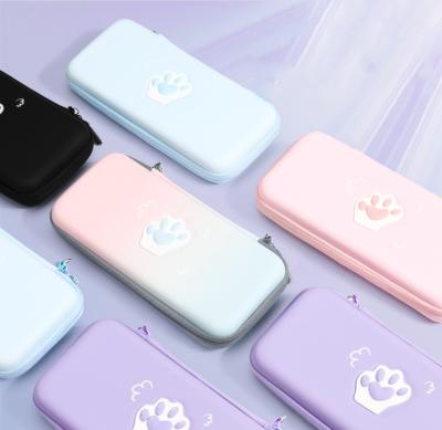 China Cute Shockproof Cat Paw Switch Game Accessories Case Compatible For Nintendo Factory and Lite Carrying Case for sale