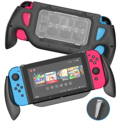 China Shockproof Grip Case Cover for Nintendo Switch 3 in 1 Cover Device Case for Nintendo Switch with Card Holder and Stand for sale