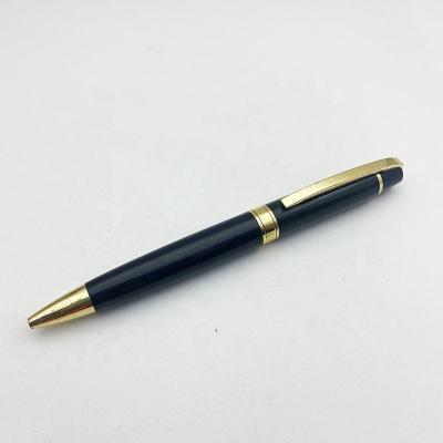 China office & Black Pen Personalized Logo Roller Ballpoint Pen Luxury High Level Rose Gold Metal Tip School Pen for sale