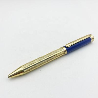 China office & School Pen Wholesale Novelty Ball Pens Engraved Gold Pens Gifts Twist Metal High Quality Ballpoint Pen for sale