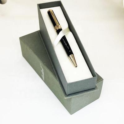 China Agriculture High Quality Factory Custom Logo Gift Luxurious Metal Roll Pen With Pen Box for sale