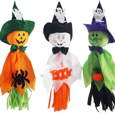 China Halloween Decorations Halloween Decoration Hanging Ghost Pumpkin Ghost Straw Windsock Pendant for Patio Lawn Garden Party and Holiday Decorations for sale