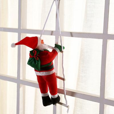 China Christmas Decorations Christmas Decorations Climbing Ladder Santa Claus Pendant Window Wall Hangings Ornaments for sale