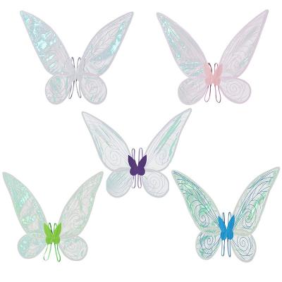 China Party Accessories angel wings for adult children's festival carnival Fairy butterfly wings costume light up butterfly wings for sale