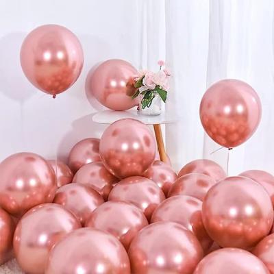 China Latex Metallic Balloons 12 Inch Shiny Chrome Balloons Colorful Party Balloons for Birthday Wedding for sale