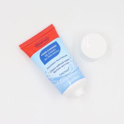 China Cosmetics Make Own Brand 50ml Empty Cosmetic Detergent Gel Plastic Soft Tube With Flip Top Lid for sale