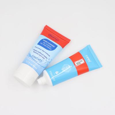 China Round Flexible Cosmetics Custom Tube Packaging 1.7 Oz For Hand Detergent Alcohol Gel Tube for sale