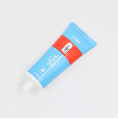 China Cosmetics Elegant Design Empty Bright Blue Tube 40ml 50ml For Herbal Facial Cleanser for sale