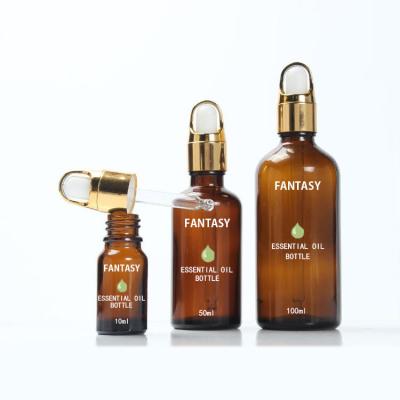 China Essential Oil Cosmetic Containers Bottle Cosmetics Dropper Amber Glass China Made for sale