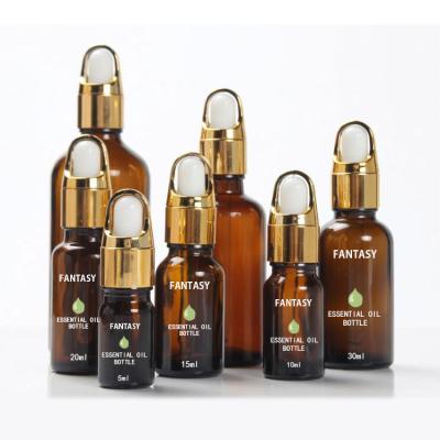 China Cosmetic Make Your Brand Luxury Amber Glass Bottle Printing Skin Care Cosmetic Packaging for sale