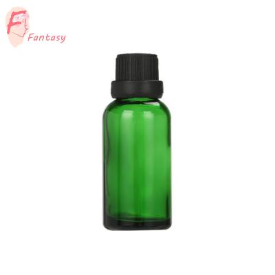 China Personal Care 50ml 30ml Glass Bottle Green Dropper Serum for sale