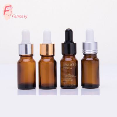 China Eco-friendly Amber Glass Bottle 10ml China Best Selling Brown Fantasy Packaging Serum Glass Bottles 0.33 Ounce for sale