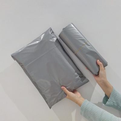 China Large Size 50*60cm Waterproof Ribbon/Envelope Color Custom Mail Bags Gray Poly Package Bags Shipping Bags For Clothing for sale