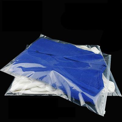 China Fashion storage bag a4 zip lock bag zipper wholesale plastic bag for clothes for sale