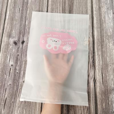 China Recyclable Wholesale Custom Zipper Bag Frosted Zip Lock Bag For Clothing for sale