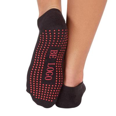 China Wholesale Anti Bacterial Non Slip Indoor Grip Socks Anti Slip Grip Custom Yoga Socks for sale