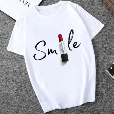 China China Factory QUICK DRY Desigin Loose Type British Style Printed Women's T-Shirt for sale