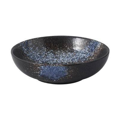 China Viable Japanese Home Shallow Bowl Bowl Dish Creative Noodle Restaurant Tableware Restaurant Noodle Bowl for sale