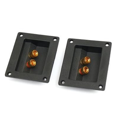 China PA66/Brass/Stainless Steel Wholesale of audio sockets pure copper terminal posts rectangular audio terminal boxes speaker speakers socket terminals for sale