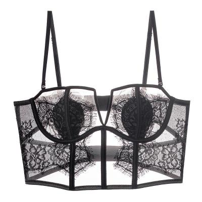 China Breathable High quality stylish bra for women eyelashes lace bras for girls sexy lace underwear for sale