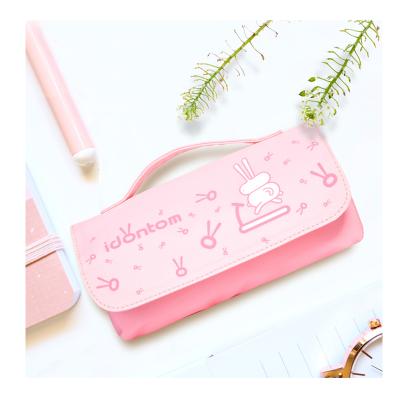 China Fashion New Fashion Cartoon Logo Printing Hot Selling Pen Pouch Case Design Cartoon Printing Girl Pencil Bag for sale