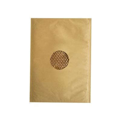 China Eco - Friendly Yellow Honeycomb Kraft Paper Mailer Self Adhesive Cushioned Protective Envelope for sale