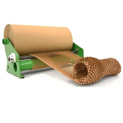 China Brown Recycled Honeycomb Cushion Paper Recyclable Materials Size Custom Size Honeycomb Paper Roll for sale