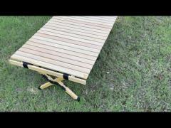 wood camping table