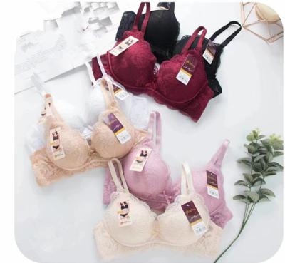 China Wholesale Price High Quality Bra Comfort Bra Daily Wireless Beautiful QUICK DRY Lace Embroidery Bra For Women for sale