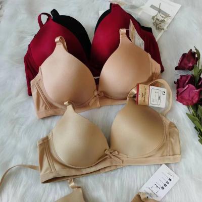 China Wholesale Fashion QUICK DRY Design Simple Solid Color Push Up Bralette Underwire Bra Women Wireless Bra for sale