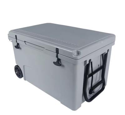 China Custom Rotational Molded Plastic Cooler Boxes Food Grade Car Cooler Box for sale