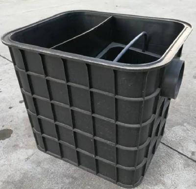 China Custom Kitchen Plastic Quadrate Grease Trap Rural Plastic Oil Trap Plastic Underground Tanks for sale