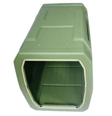 China OEM Rotational Mold Pet Cats Solid Cages Rotomolded Plastic Dog Kennel Heavy Duty Dog Crate for sale