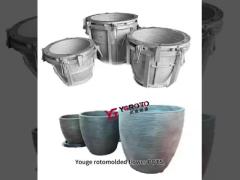 Rotomolded outdoor flower POTS