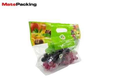 China Laminated Material Fresh Vegetable Plastic Packaging Bags Stand Up Zipper Transparent for sale