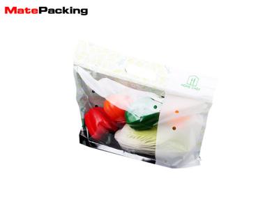 China Aluminum Laminated Clear Plastic Produce Bags , Zipper Transparent Packaging Bags for sale