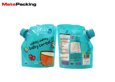 China 100% Security Food Grade Spout Pouch Custom Logo Printing Organic Baby Food Pouches for sale