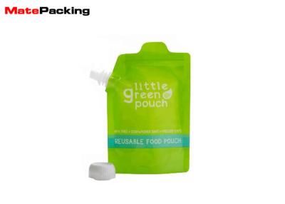 China Resealable Spout Pouch Plastic Fruit Juice Jelly Beverage Packaging For Baby Food for sale