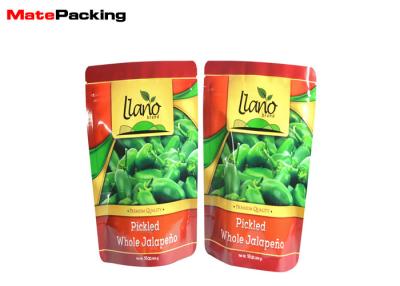 China Aluminum Foil Stand Up Fresh Vegetable Plastic Packaging Bags For Green Pepper for sale