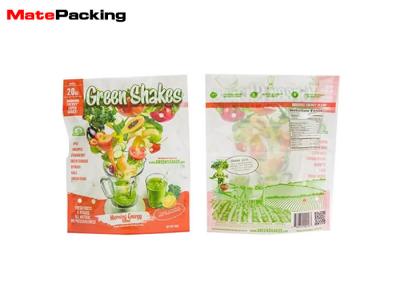 China Transparent Fresh Vegetable Packaging Bags , Custom Printing Vegetable Bags Keep Fresh Glossy With Hole for sale