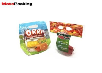 China Clear Fresh Vegetable Plastic Packaging Bags With Breath Hole Anti Fogging for sale