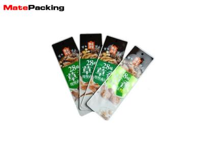 China Simplicity Symmetry Vacuum Seal Food Bags Custom Brand Printing Smell Proof Tear Notch for sale