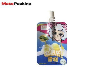 China Custom Size Spout Pouch Liquid Stand Up Bag Gravure Mold Printing for sale