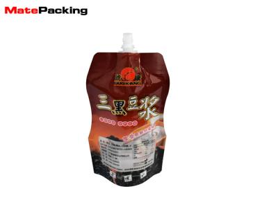 China Gravure Printing Stand Up Pouch Bags , Soybean Drink Packaging Plastic Pouches For Liquids for sale