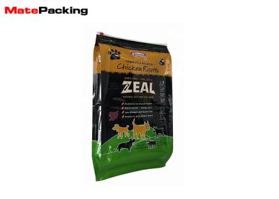 China Large Side Gusset Food Grade Stand Up Pouches Dog Food Packaging Zipper Bags for sale