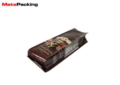 China 12oz Aluminum Foil Gusset Side Pouch Bag Glossy Printing No Leak For Coffee Package for sale