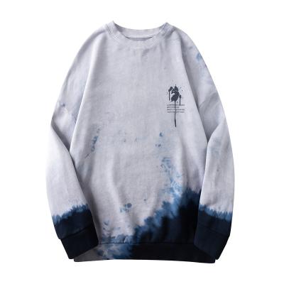 China Custom MGC Anti Shrink Garment Print Crew Neck Plus Size Oversize Sweatshirt Tie Dye Casual Loose Sweatshirt for sale