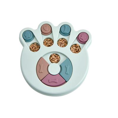 China Creative Design Plastic Pet Automatic Slow Eat Bowl Puppy Driver Eat Bowl Food Bowl Dog Food Container for sale